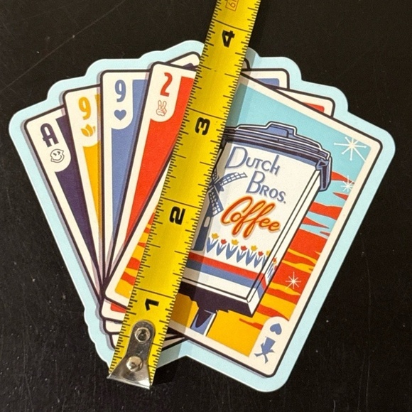 Dutch Bros Coffee Playing Cards Theme Collectible Sticker Coffee Decal - Picture 3 of 4